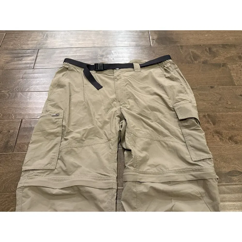 Columbia Omni-Shade Mens Beige Convertible Hiking Outdoor Pants 38x32 XM0102 - Picture 4 of 10